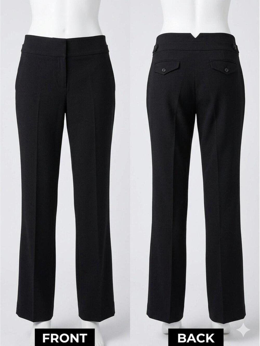 🖤 Dalia Black Office Career Dress Pants Sz 10 22-15 🧵